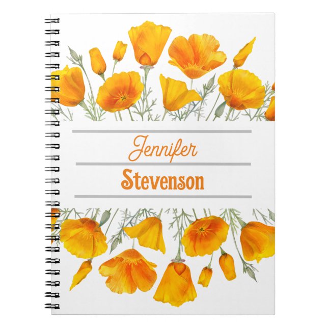 Cuaderno personalizado para lapachos de California (Frente)