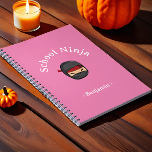 Cuaderno personalizado para niños Ninja escolar Ta