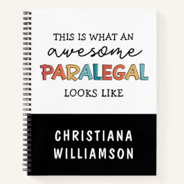Cuaderno Personalizado Paralegal Awesome Legal Assistant Fu