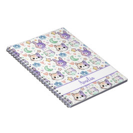 Cuaderno Personalizado Pastel Kawaii Animal