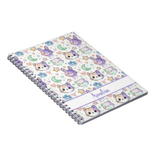 Cuaderno Personalizado Pastel Kawaii Animal