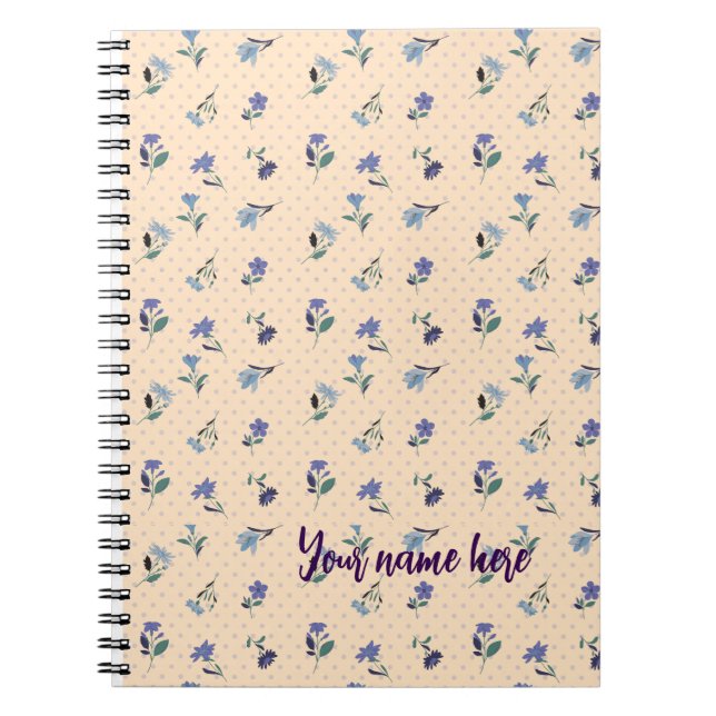 Cuaderno Personalizado Peachify Pastel Blooms (Frente)