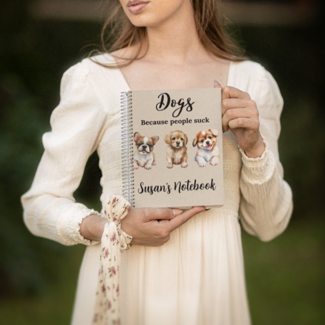 Cuaderno Personalizado personalizado Perro amante amante pe (Subido por el creador)