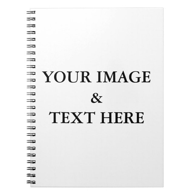 Cuaderno Personalizado personalizado Su propia foto y texto (Frente)