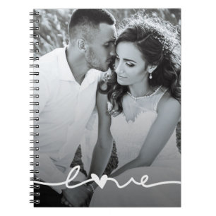 Cuaderno Personalizado Photo Love Script Wedding Planner