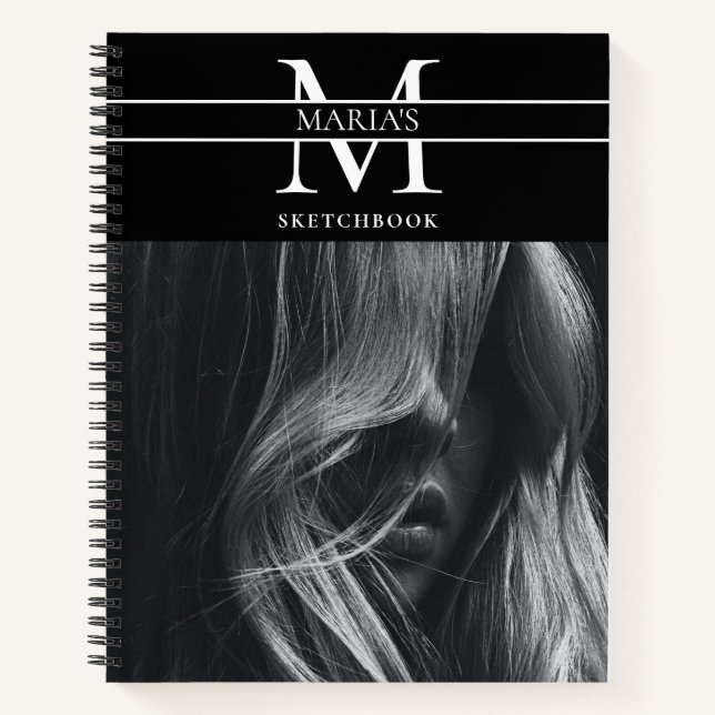 Cuaderno Personalizado Photo Monogramed Artist Sketchbook (Anverso)