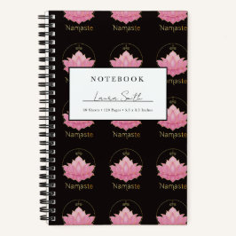 Cuaderno Personalizado Pink Lotus Namaste
