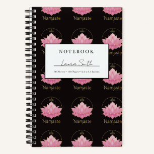 Cuaderno Personalizado Pink Lotus Namaste