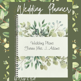 Cuaderno Personalizado planificador de portátiles boda