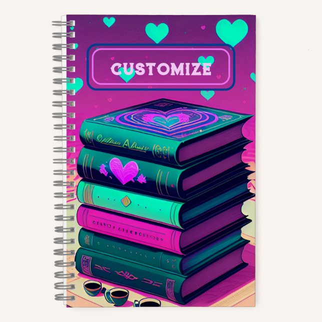 Cuaderno Personalizado Por El Amor A Los Libros (Anverso)