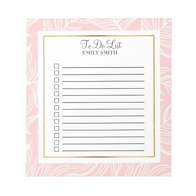 Cuaderno personalizado 'Por hacer' con hojas blanc (Frente)