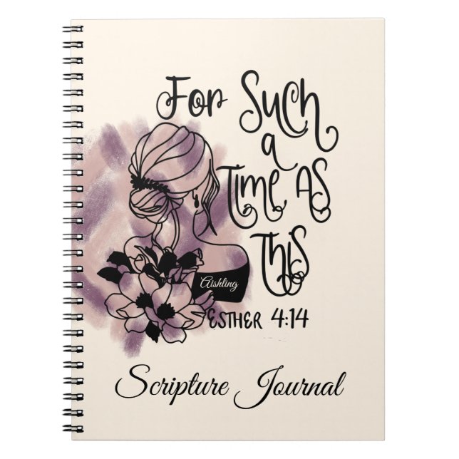 Cuaderno Personalizado Por Un Momento Como Esta Escritura (Frente)