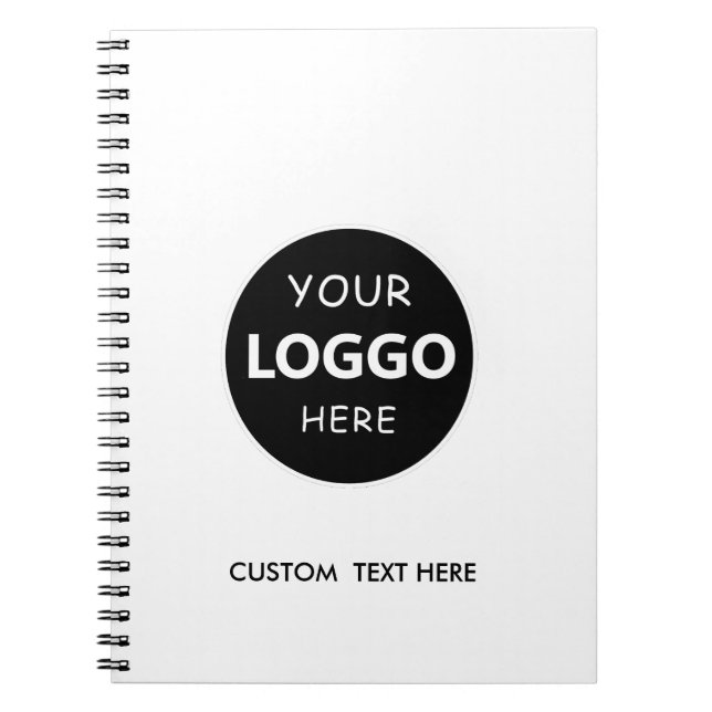 Cuaderno Personalizado profesional del logotipo comercial c (Frente)
