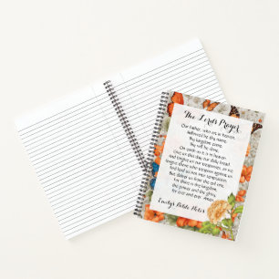 Cuaderno personalizado que contiene la Oración del