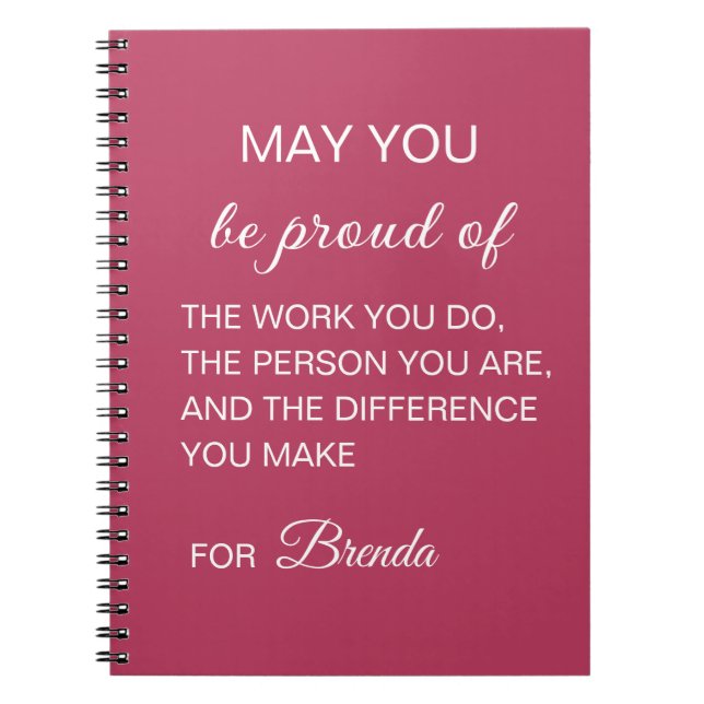 Cuaderno Personalizado Que Estés Orgulloso  (Frente)