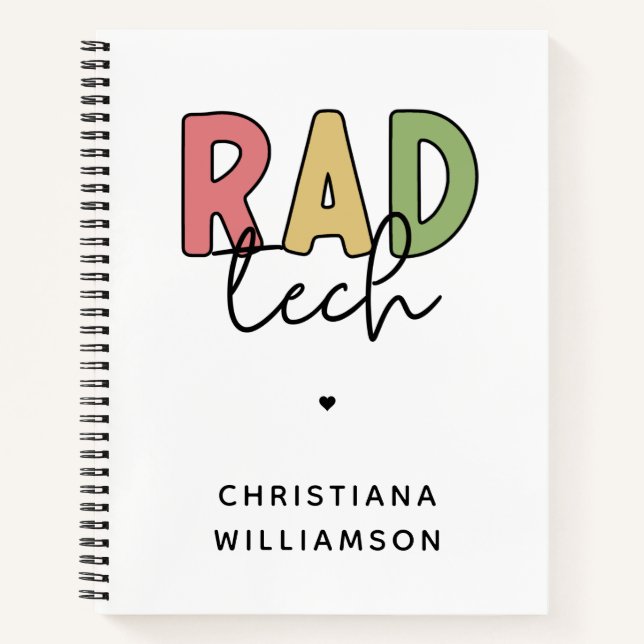 Cuaderno Personalizado Rad Tecnología Radiológica Radiológi (Anverso)