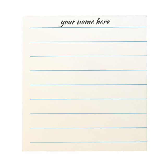 Cuaderno Personalizado Rayado (Frente)