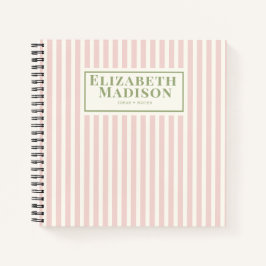 Cuaderno Personalizado rayado rosado