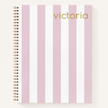 Personalizado Rayas Verticales Rosa Bebé Lindo
