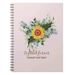 Cuaderno Personalizado Recién Matrimonios Rústicos Eucalypt