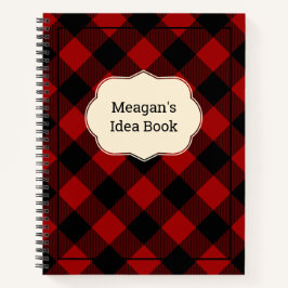Cuaderno Personalizado Red Buffalo Plaid