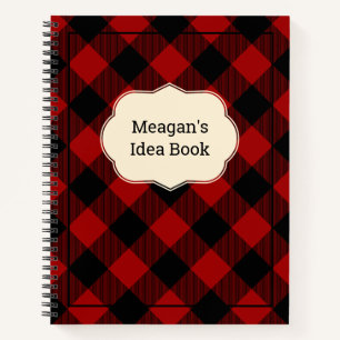 Cuaderno Personalizado Red Buffalo Plaid