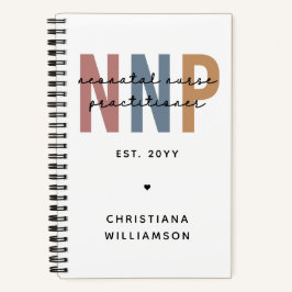 Cuaderno Personalizado Retro NNP Enfermera neonatal Profesi