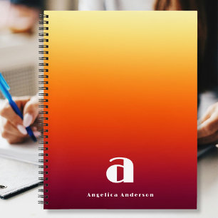 Cuaderno Personalizado rojo personal