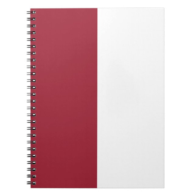 Cuaderno Personalizado rojo y blanco (Frente)