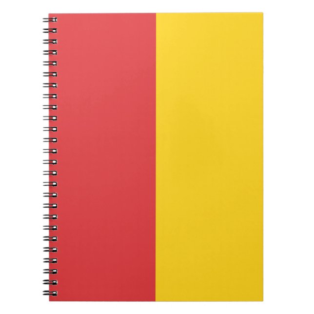 Cuaderno Personalizado rojo y oro (Frente)