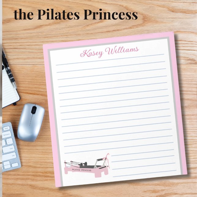Cuaderno personalizado rosa princesa de Pilates co (Subido por el creador)