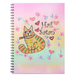 Cuaderno Personalizado sarcástico y escueto kitty hail Sata