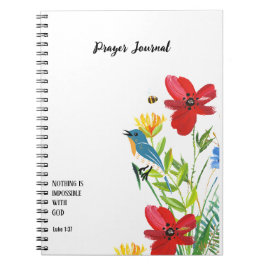 Cuaderno PERSONALIZADO Scripture versículo Luke 1:37 - Revi