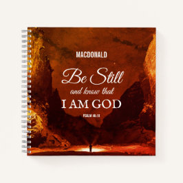 Cuaderno Personalizado SEAN TODAVÍA Y CONOZCAN Salmo 46:10 