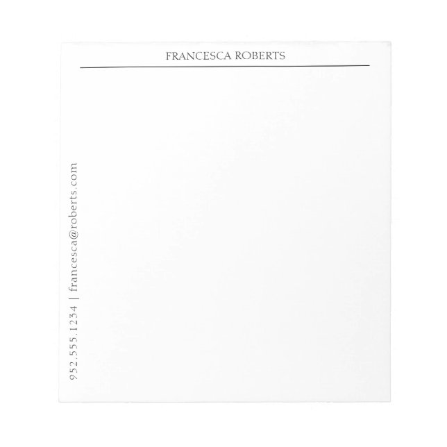 Cuaderno Personalizado Sencillo (Frente)