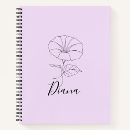 Cuaderno Personalizado Septiembre por la mañana Glory Birth
