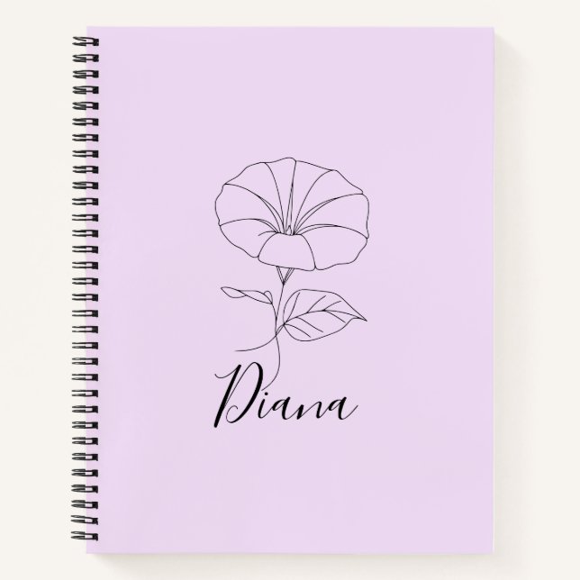 Cuaderno Personalizado Septiembre por la mañana Glory Birth (Anverso)