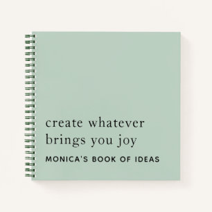 Cuaderno Personalizado simple 2 Citas motivacionales Sage G