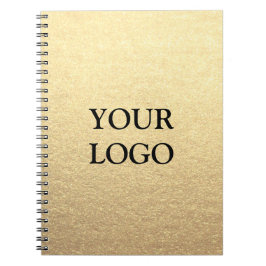 Cuaderno Personalizado Simple Clean Gold Negocios Tu logoti