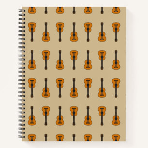 Cuaderno Personalizado simple de guitarra acústica