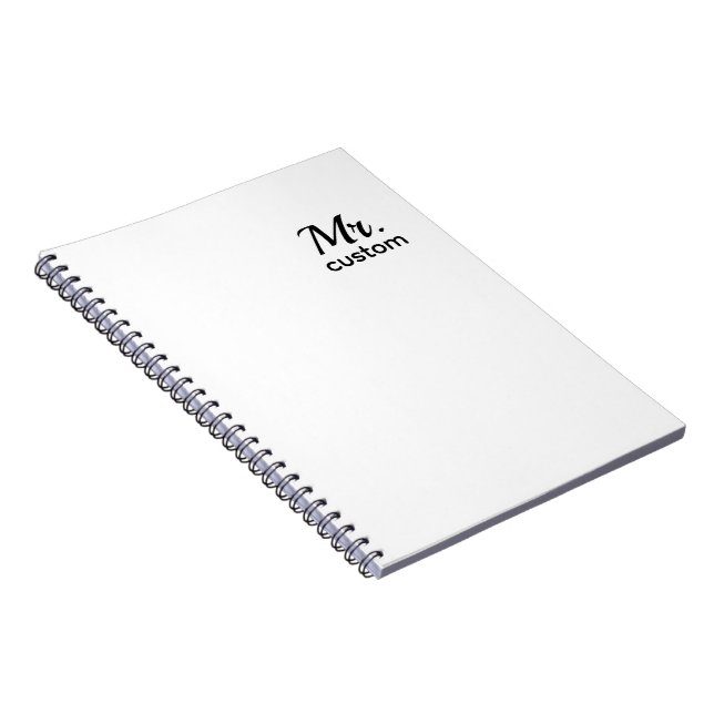 Cuaderno personalizado Sr. Cuaderno – Cuaderno de  (Lado Derecho)