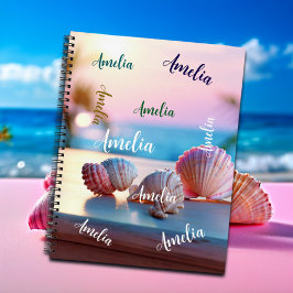 Cuaderno Personalizado Summer Beach Elegant