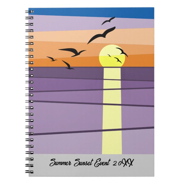 Cuaderno Personalizado Summer Sunset Event (Frente)