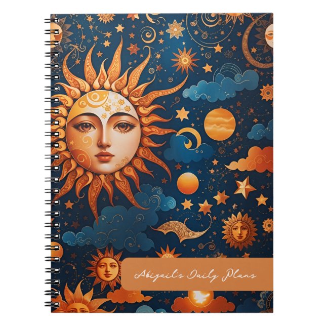 Cuaderno Personalizado Sun Moon (Frente)
