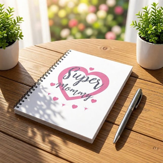 Cuaderno Personalizado Super Mamá Mejor Regalo par (Subido por el creador)