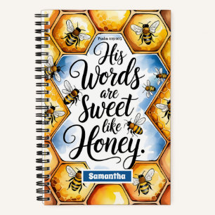 Cuaderno Personalizado, sus palabras son un dulce periódico