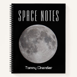 Cuaderno Personalizado Tema Espacial para Astrónom