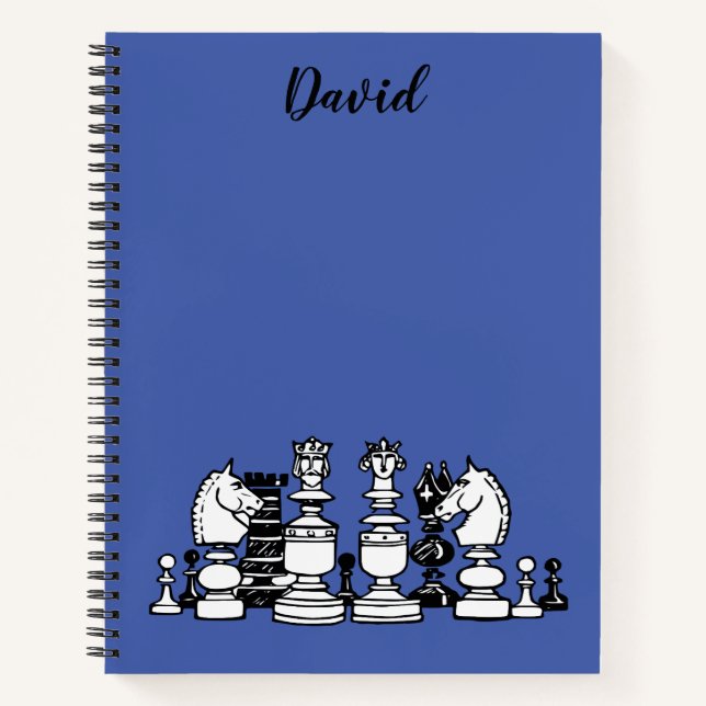 Cuaderno Personalizado Temático de Ajedrez (Anverso)