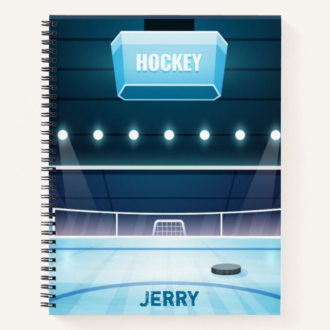 Cuaderno Personalizado Temático de Hockey sobre Hi (Anverso)