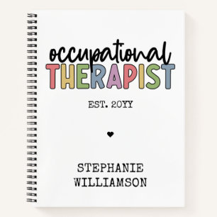 Cuaderno Personalizado Terapia Ocupacional Ocupacional de R